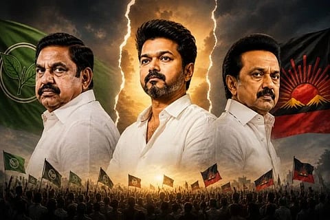 ಅಪ್ಪಟ ವೈರಿಗಳ 'ಅಪವಿತ್ರ' ಮೈತ್ರಿ? ವಿಜಯ್ ಅಬ್ಬರಕ್ಕೆ ನಡುಗಿದ ದ್ರಾವಿಡ ಕೋಟೆ; ಒಂದಾಗುತ್ತಾರಾ ಸ್ಟಾಲಿನ್-ಇಪಿಎಸ್? ಇದು ತಮಿಳು ರಾಜಕೀಯದ ಕ್ಲೈಮ್ಯಾಕ್ಸ್ ಪ್ಲಾನ್! 