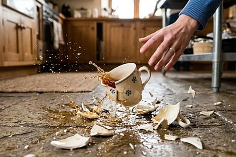  Tea Cup Breaking ಸಾಂದರ್ಭಿಕ ಚಿತ್ರ