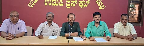 ಮಹಾಸಭಾ ತಾಲೂಕು ಅಧ್ಯಕ್ಷ ಶ್ರೀಕಾಂತ್​ ಉಪಾಧ್ಯ ಸುದ್ದಿಗೋಷ್ಠಿಯಲ್ಲಿ ಮಾತನಾಡಿದರು. 