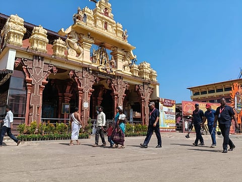 ಎಸ್​ಪಿಜಿ ತಂಡದಿಂದ ಭದ್ರತಾ ಪರಿಶೀಲನೆ.