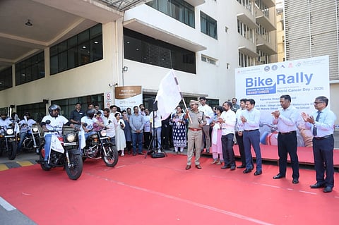 ಜಿಲ್ಲಾ ಪೊಲೀಸ್​ ವರಿಷ್ಠಾಧಿಕಾರಿ ಹರಿರಾಮ್​ ಶಂಕರ್​ ಬೈಕ್​ ರ್ಯಾಲಿಗೆ ಚಾಲನೆ ನೀಡಿದರು