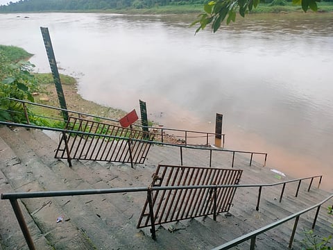 ನೇತ್ರಾವತಿಯಲ್ಲಿ ನೀರಿನ ಮಟ್ಟ ಇಳಿಮುಖವಾಗಿದೆ.   