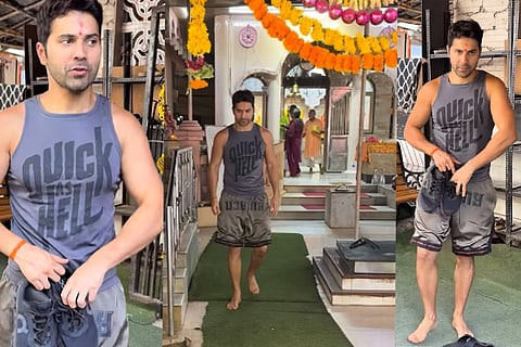 Varun Dhawan temple visit