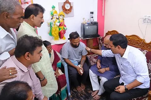 ಶಿವಾಜಿ ರಾವ್ ಬೈರೋಜಿ ಅವರ ಮನೆಗೆ ಬಿ.ವೈ. ವಿಜಯೇಂದ್ರಭೇಟಿ 