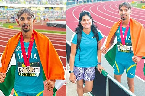 ವಿಶ್ವ ಕಿರಿಯರ ಅಥ್ಲೆಟಿಕ್ಸ್​ನಲ್ಲಿ ಬಸಂತ್​ ರಜತ ಗೆಲ್ಲಲು ಕನ್ನಡತಿ ಸಹನಾ ಕುಮಾರಿ ನೆರವು!