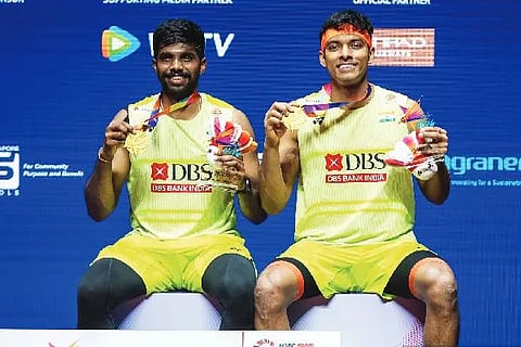 ಸಿಂಗಾಪುರ ಓಪನ್​ ಗೆದ್ದ ಸಾತ್ವಿಕ್​-ಚಿರಾಗ್​; 2 ವರ್ಷಗಳ ಪ್ರಶಸ್ತಿ ಬರ ನೀಗಿಸಿದ ಭಾರತೀಯ ಡಬಲ್ಸ್​ ಜೋಡಿ