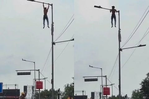 Lamp Post Pull Ups (ಚಿತ್ರ X)