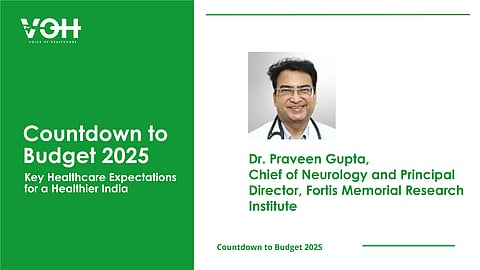 Dr. Praveen Gupta, Chief of Neurology and Principal Director at Fortis Memorial Research Institute at Gurugram 