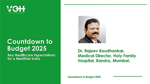 Dr. Rajeev Boudhankar, Medical Director, Holy Family Hospital, Bandra, Mumbai.
