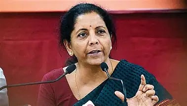Finance Minister Nirmala Sitharaman