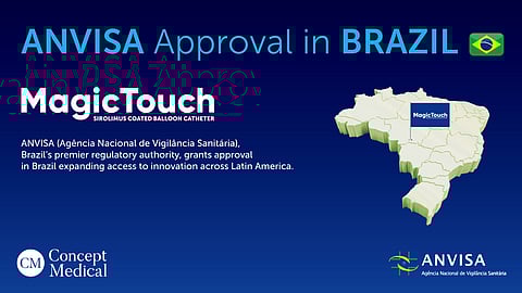 Concept Medical Group Secures ANVISA Approval for MagicTouch Sirolimus-Coated Balloon in Brazil