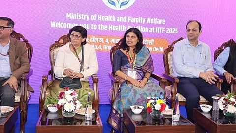 Union Health Secretary Launches Health Pavilion at Bharat Mandapam Trade Fair