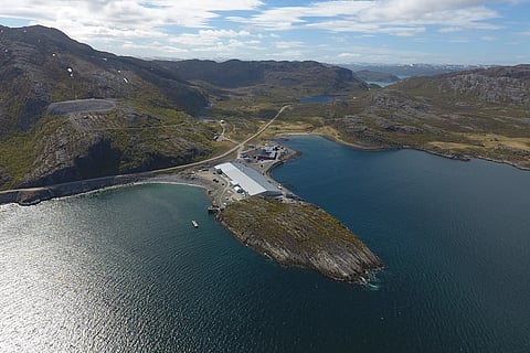 Grieg Seafood's new post-smolt unit in Finnmark, Norway. 