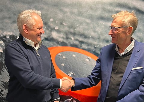 Tore Halvorsen, founder and CEO of Smart Ocean, and Jon Erik Reinhardsen, Chairman.