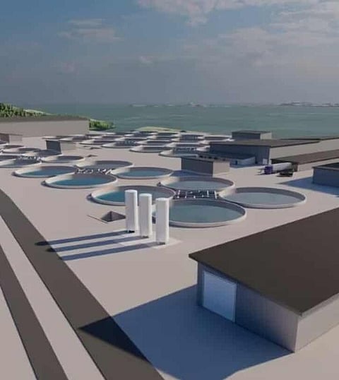 Illustration of the Toftøya facility.