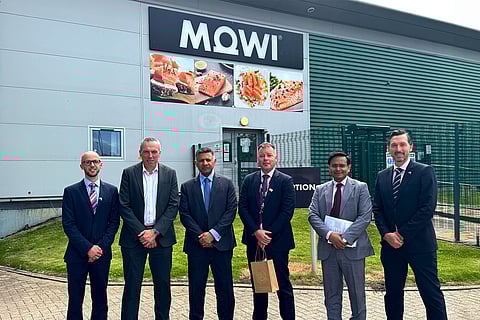 Visit of the Indian High Commissioner to the UK to Mowi's facilities in Rosyth, Fife, Scotland.