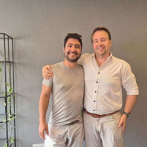 Carlos Alberto Espinal and&nbsp;Rob van de Ven, co-founders of Landing Aquaculture.