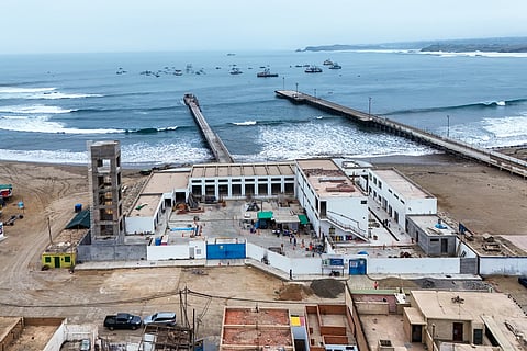 Artisanal fishing landing site in Peru. 
