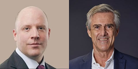  Dominic Brisby (left) and Stéfan Descheemaeker (right).