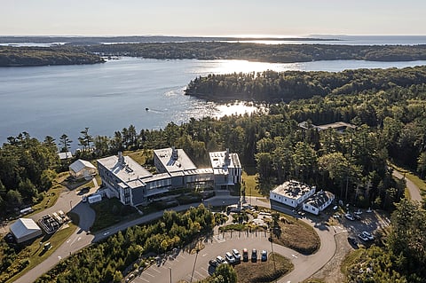 "The future of biotech is blue and will launch in Maine,” said&nbsp;Beth Orcutt, Bigelow VP for Research. Pictured: an aerial view of Bigelow Laboratory facilities in&nbsp;Boothbay, Maine.