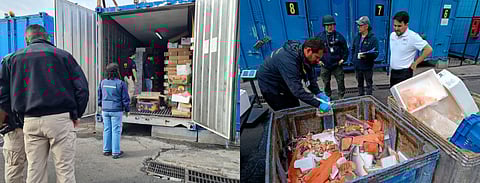 The operation was supported by the National Fisheries and Aquaculture Service (Sernapesca).