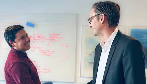 Toke Binzer (on the right) is the new CEO of Royal Greenland.