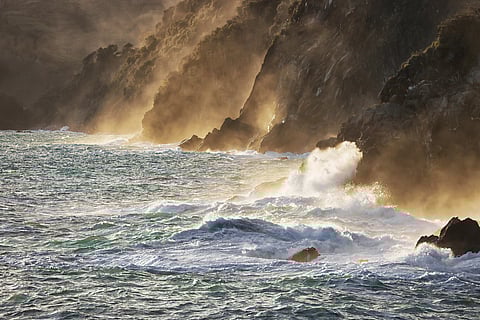 Coastline near Cinque Terre, Italy.