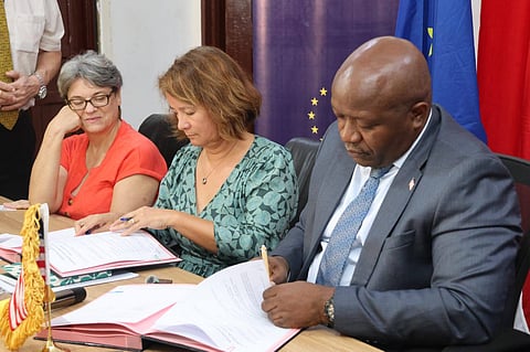The signing ceremony  was attended by senior Liberian officials, EU representatives, and development partners.