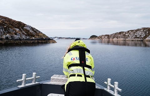 SalMar worker on a ship.