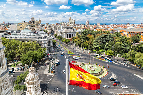 Plaza de Cibeles, Madrid, Spain.
