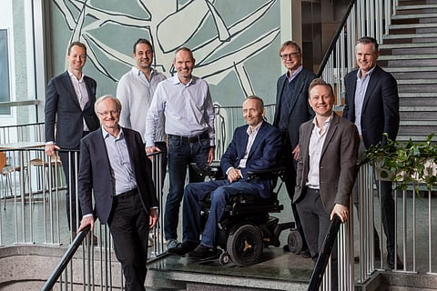 Biosort’s Board of Directors, from left: Stian Grieg (Grieg Kapital), Pål Brynsrud (Credo Partners), Carsten Krome (Hatch Blue), Geir Stang Hauge (CEO BioSort), Svein Idsø (Chair of the Board), Geir Molvik (former CEO Cermaq Group), Morten Mjøen (IVC), and Tore Hopen (Farvatn).