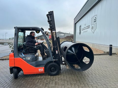 Construction work at The Black Cod Company.