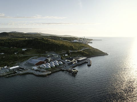 Lumarine Tjeldbergodden facility, located in Tjeldbergodden Biopark, in Aure municipality.