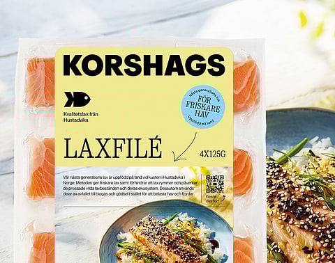 Salmon Evolution farms its salmon in a closed, land-based system in Hustadvika, on the west coast of Norway.