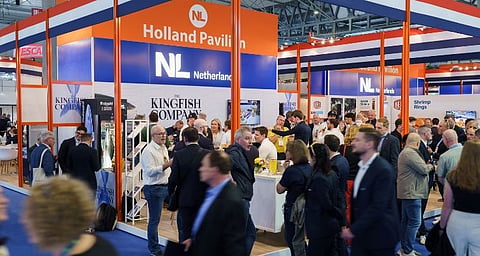 The Kingfish Company booth at the Seafood Expo Global 2026 in Barcelona.