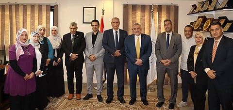 WorldFish and LFRPDA representatives during the signing of the Memorandum of Agreement in Egypt.