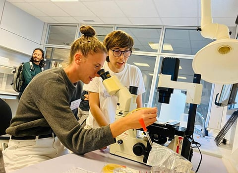 First training on restorative aquaculture at the Mediterranean Restorative Aquaculture Demonstration Centre in La Ràpita, Spain.