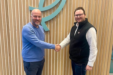 Christian Halmøy Torgersen, COO Andfjord Salmon, and Andreas Bollingmo, Sales Director Previwo.