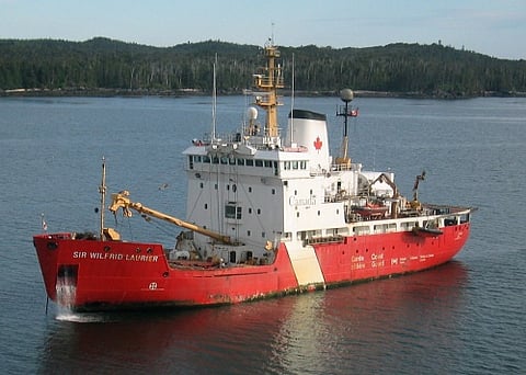 The Canadian Coast Guard Ship, Sir Wilfrid Laurier.