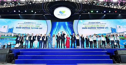Pictured: the official opening of De Heus Animal Nutrition's new feed mill in Viet Nam.