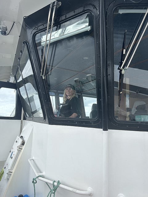 Eleanor Lawrie, Ellie, Mowi Scotland's first female skipper. Photo: Mowi Scotland. 