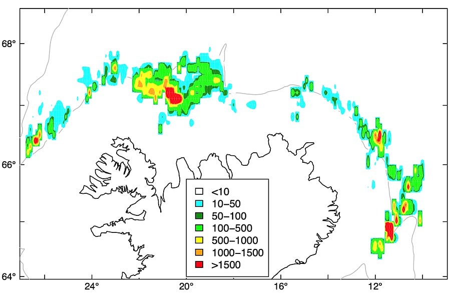 Capelin quota advice, increased to nearly 200,000 tons in Iceland
