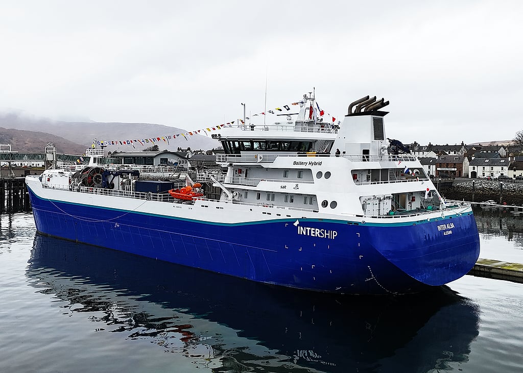 Naming ceremony for Scotland's largest wellboat