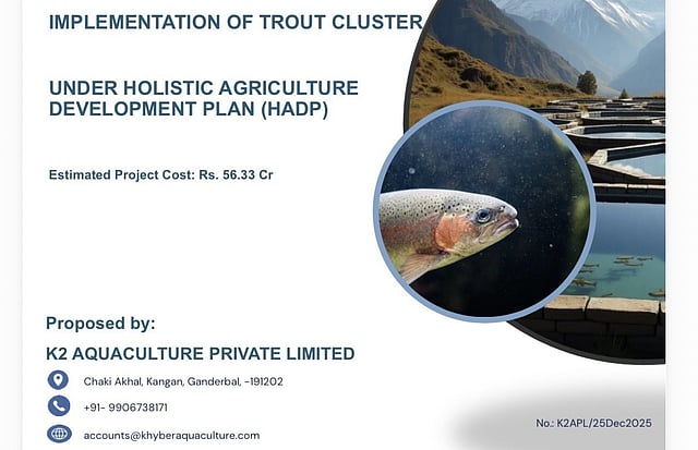 Khyber Aquaculture promotes sustainable trout aquaculture in Jammu ...