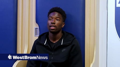 Ben Cisse speaking to West Brom's media team.