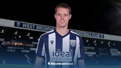 Carter Pinnington in a West Brom shirt.