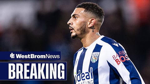 Karlan Grant looking annoyed playing for West Brom