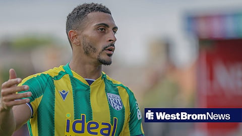 Karlan Grant of West Bromwich Albion gestures during the Pre-Season Friendly match between Lincoln City and West Bromwich Albion at Sincil Bank, Lincoln, United Kingdom on 26 July 2025