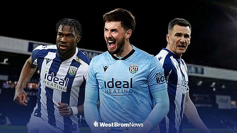 Daryl Dike, Joe Wildsmith and Jed Wallace all at the Hawthorns Stadium for West Brom