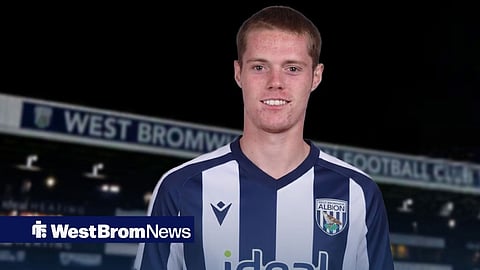 Carter Pinnington in a West Brom shirt